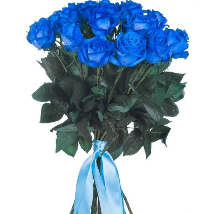 11 синих роз